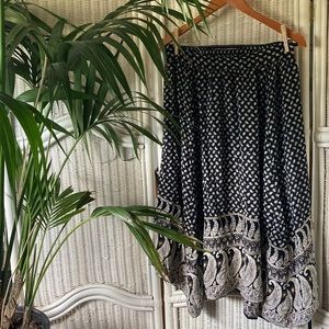 AE Paisley Boho MIDI Skirt